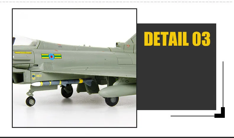 British Air EF2000 Eurofighter Typhoon Fighter Airplane Mode (1/100 Scale)