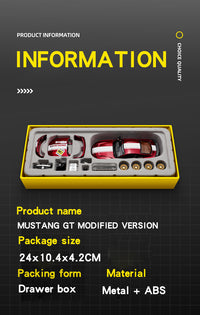 Thumbnail for 1/42 Ford Mustang GT Alloy Assembly Model