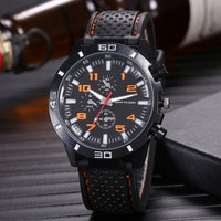Thumbnail for Kegllect Men Quartz Watch Silicone Strap Business Fashion Watches
