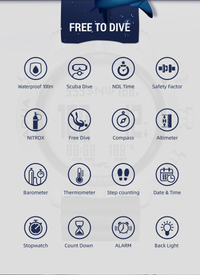 Thumbnail for Outdoor Sports Waterproof Intelligent Diving Computer Watch