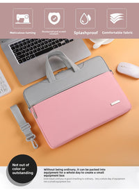 Thumbnail for Waterproof Contrast Color Shoulder Laptop Bag