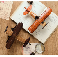 Thumbnail for Solid Wood Retro Handmade Desktop Airplane Model Decoration