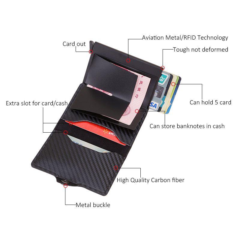 PU-Rfid Card Holder  for Apple Airtag Wallet