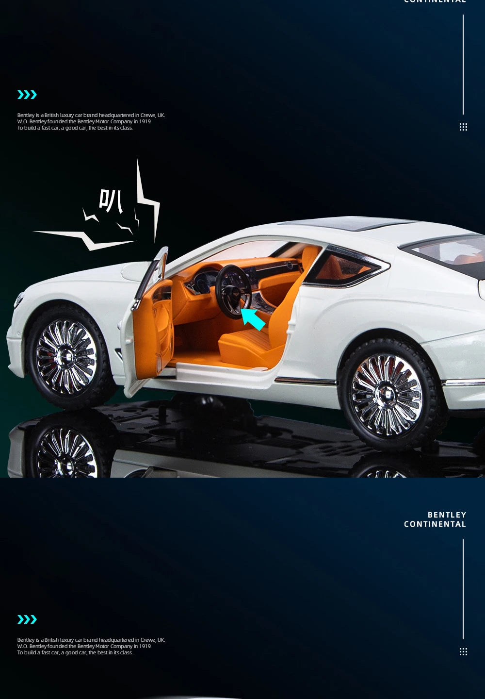 1/24 Bentley Continental GT Alloy Model - view 6
