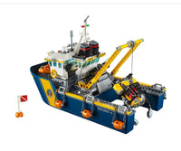 Thumbnail for 774pcs City Deep Sea Exploration Vessel Submarine Scuba Scooter Shipwreck Shark Building Block Toys Compatible With Model prese