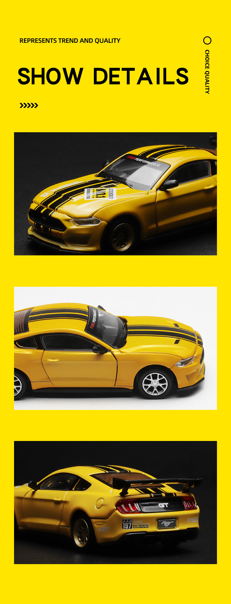 1/42 Ford Mustang GT Alloy Assembly Model