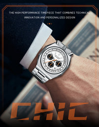 Thumbnail for Fashion Multifunctional Quartz Calendar Luminous Stainless Mens Watches