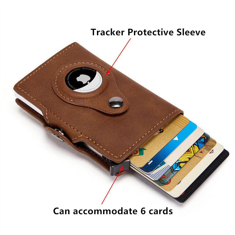 PU-Rfid Card Holder  for Apple Airtag Wallet