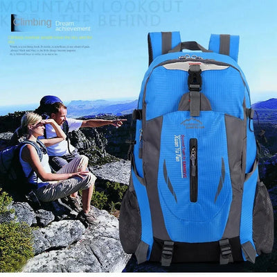 Quality Nylon Waterproof Travel Backpacks Men Climbing Travel Bags Hiking Backpack Outdoor Sport School aviation design bag c.