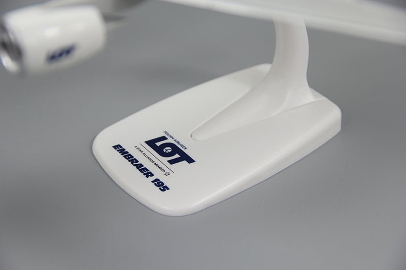 LOT Polish Air E195 E-195 Airplane Model (1/100 Scale)