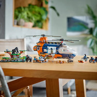 Thumbnail for 881PCS Jungle Rescue Mission City Jungle Explorer Helicopter Figures Bricks