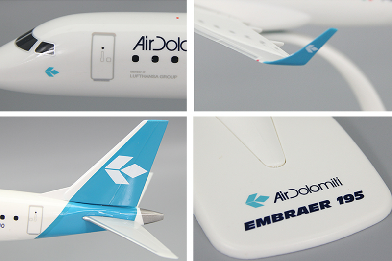 Italy Air Dolomiti E195  E-195  Airplane Model (1/100 Scale)