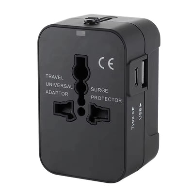 Multifunctional adapter plugs adapter plugs with USB Type-C Port Universal Adaptor UK to EU Plug aviation traveller accessory.