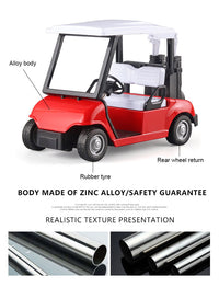 Thumbnail for 1:20 Mini Alloy Golf Cart Model with Club, Pull-Back