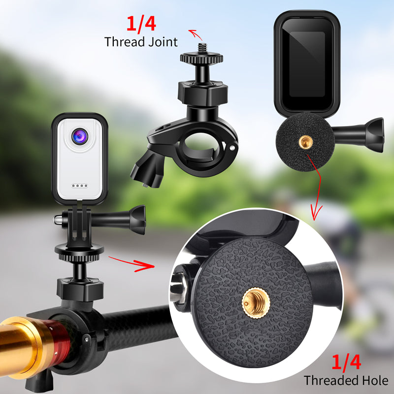 Waterproof 2K Thumb-Size Action Camera with 1.47″ HD Screen, Moto Mount