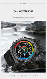 Thumbnail for Pedometer Countdown Sport Digital Men 50M Waterproof Calendar Calorie Wristwatch