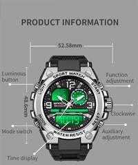 Thumbnail for Shock Resistant Waterproof Digital Watch with LED Night Light