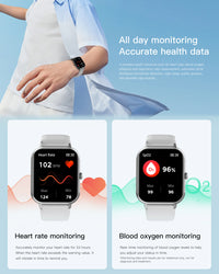 Thumbnail for ZL54C+ Unisex Smart Watch: Music Control, 24H Health Monitor & 100+ Sport Modes - Waterproof & Versatile