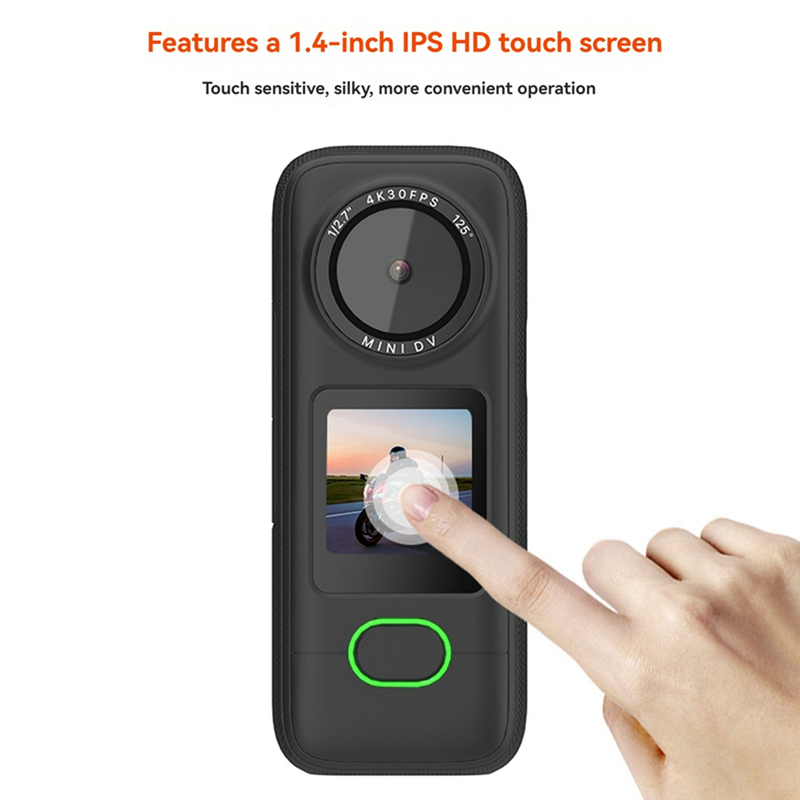 4K HD Night Vision WiFi Sports Camera with Touch Screen, Waterproof, Anti-Shake & Accessories With 16GB card