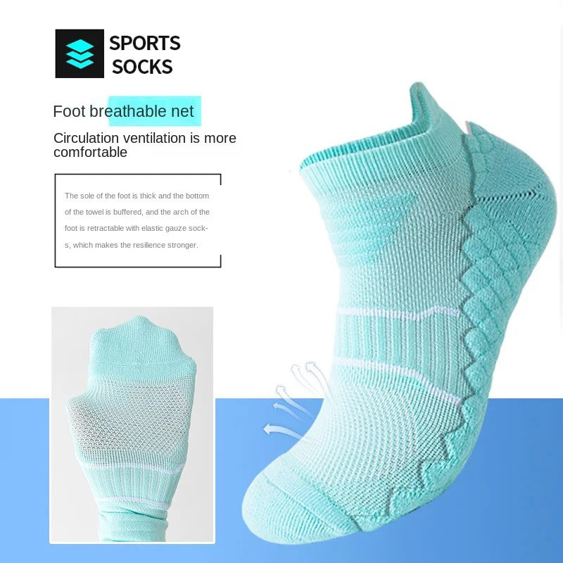 Anti Slip Breathable Moisture Sports  Running  Socks