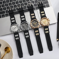 Thumbnail for Men Watch Fashion Casual Silicone Strap Wristwatch Male Outdoor Sports Military Quartz Clock