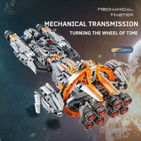 Thumbnail for High-Tech Starship Combat MOC Starfighter Building Blocks +Stand+Light