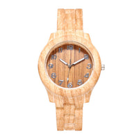 Thumbnail for Fashion Wood Watch Men Bamboo Wooden Watches Movement Clock