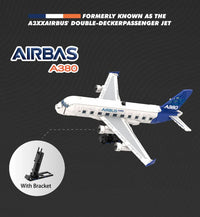 Thumbnail for City Passenger Plane Building Blocks A1380 Dreamliner Airbus Transport Airliner Model