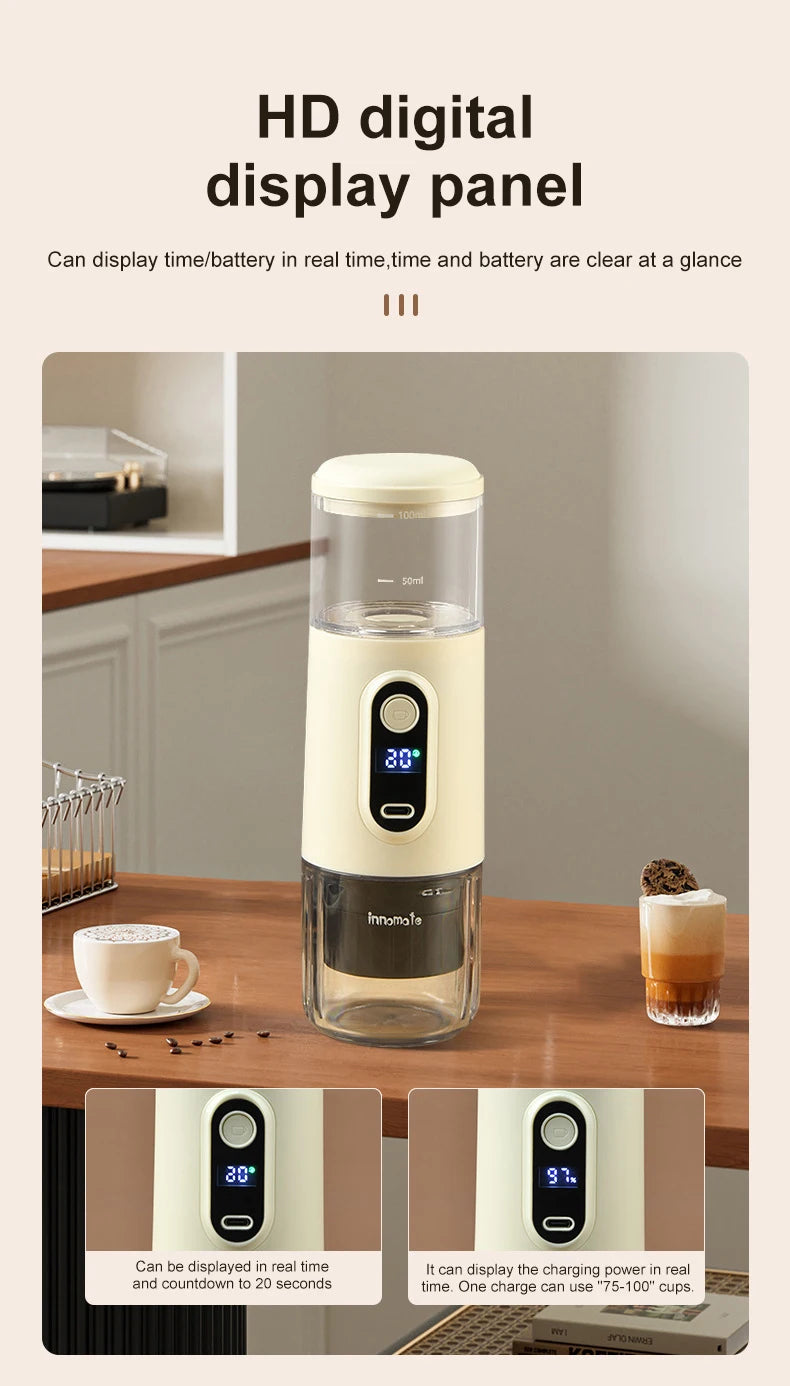 Wireless Small Portable Italian Coffee Machine