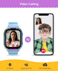 Thumbnail for DH20 Children's Smart Watch: Full Netcom 4G, Video Calls, GPS Tracking & SIM Card Support for Students