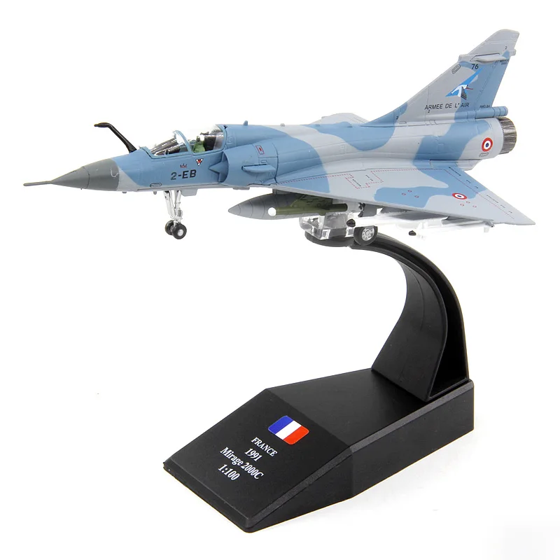 Dassault Mirage 2000 France Air Force Aircraft Airplane Fighter Airplane Mode (1/100 Scale)