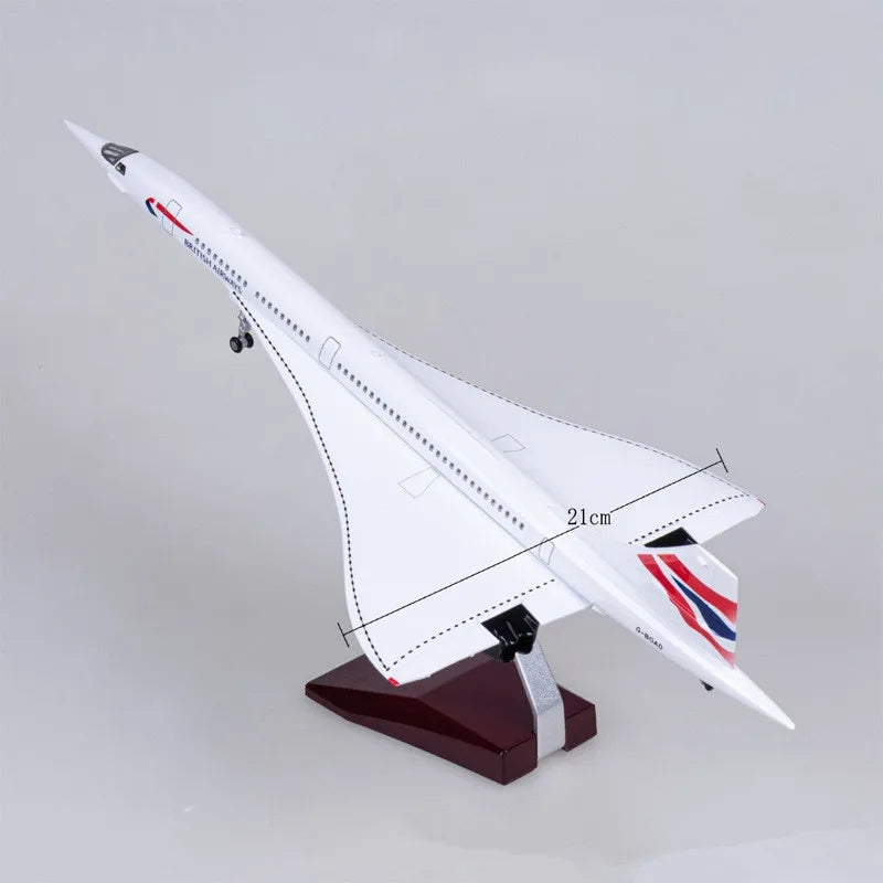 British Airways Concorde Airplane Model (1/125 Scale 50CM)