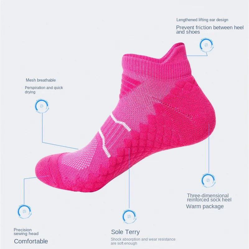 Anti Slip Breathable Moisture Sports  Running  Socks