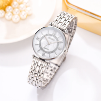 Thumbnail for Fashion Diamond Ladies Quartz Watch Steel Female Wristwatch Luxury Crystal Women Bracelet Watches