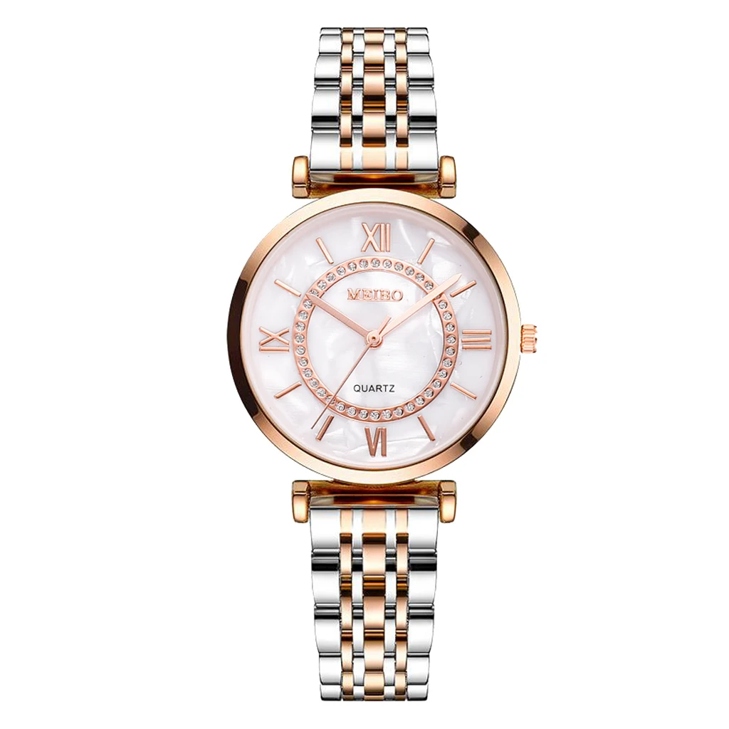 Fashion Diamond Ladies Quartz Watch Steel Female Wristwatch Luxury Crystal Women Bracelet Watches