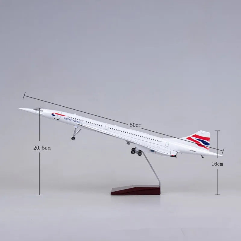 British Airways Concorde Airplane Model (1/125 Scale 50CM)