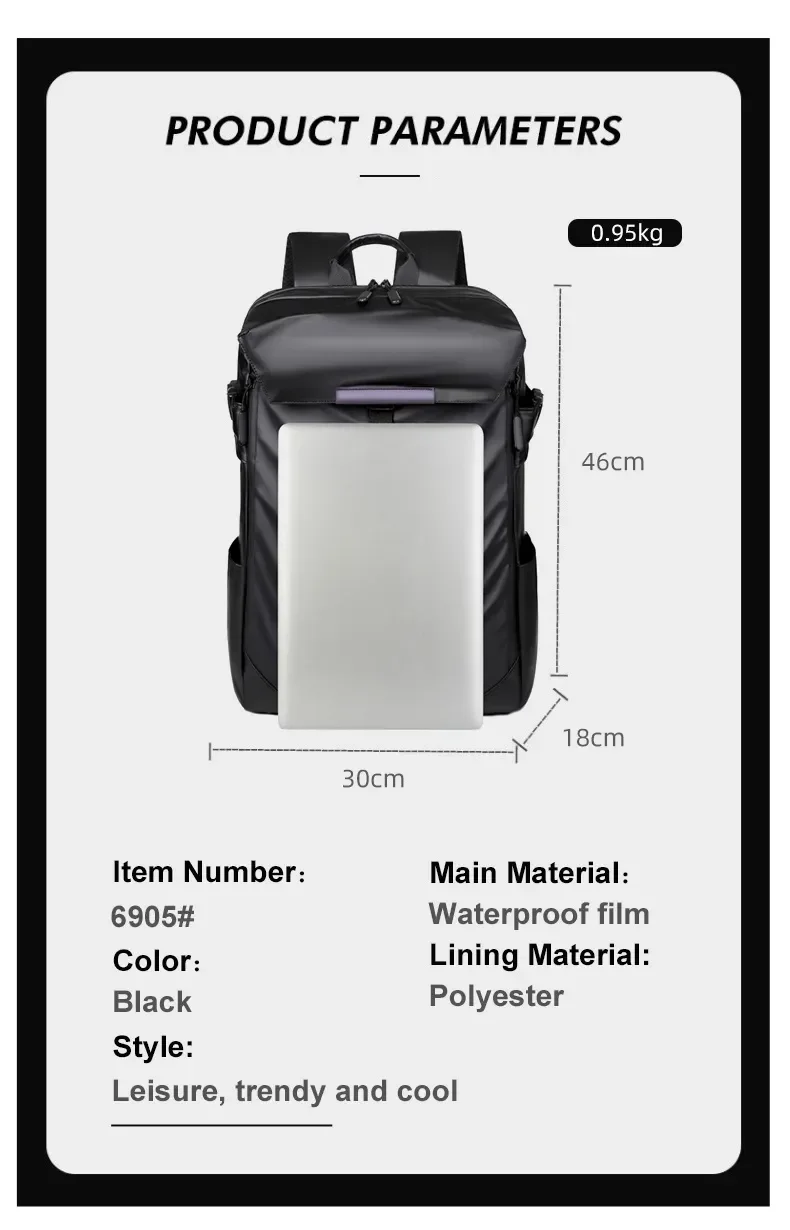 Outdoor Multifunctional Training Travel Nylon Simple Backpack