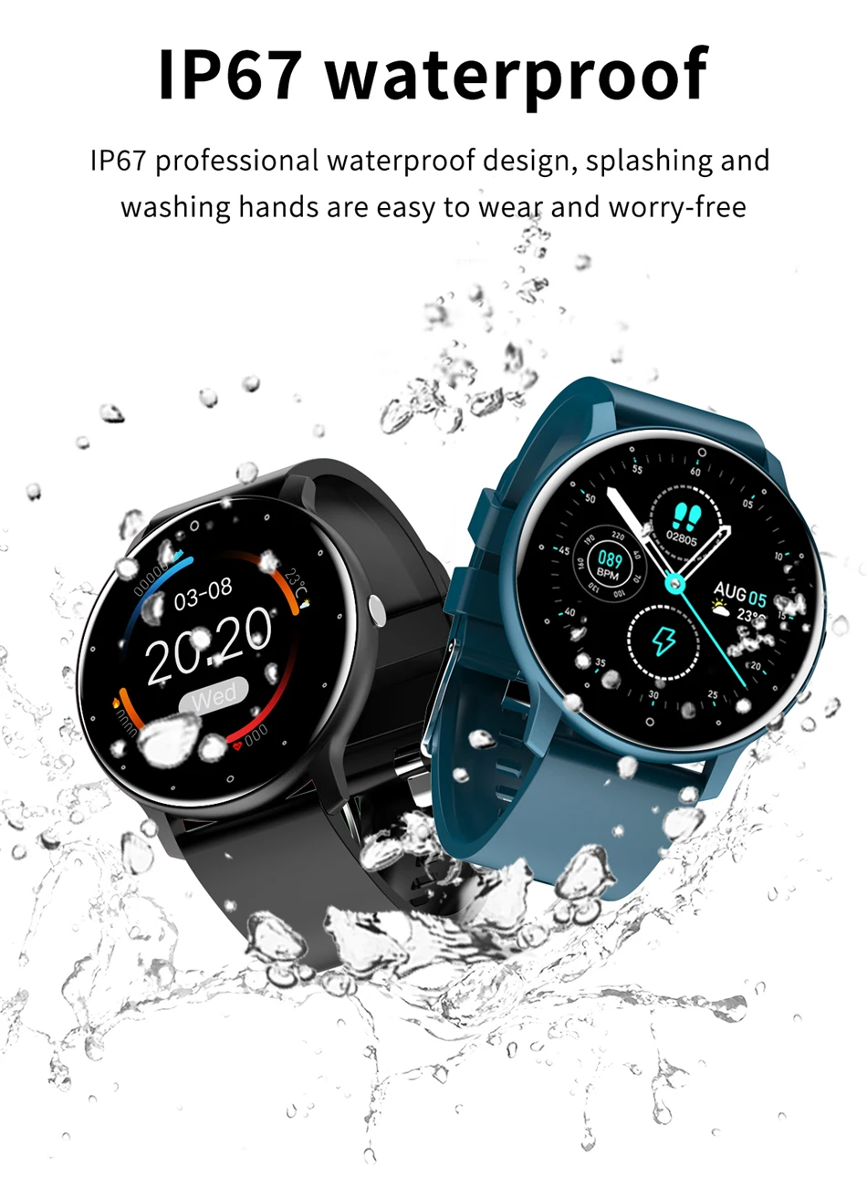 ZL02D Waterproof Smart Bracelet: Heart Rate, Blood Pressure & Sleep Tracking for Active Lifestyles