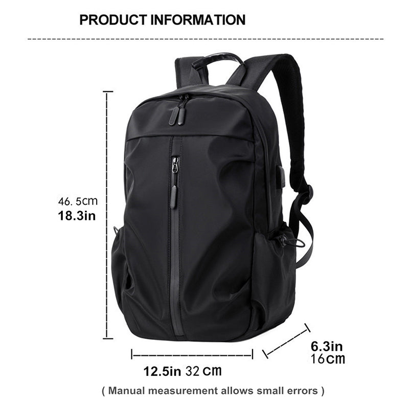 Business Casual Laptop Bag Super Light Oxford Waterproof Travel Backpack for Men