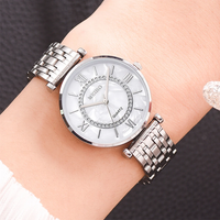 Thumbnail for Fashion Diamond Ladies Quartz Watch Steel Female Wristwatch Luxury Crystal Women Bracelet Watches