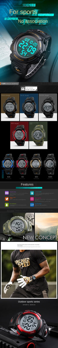 Thumbnail for Multi-Functional Men's  Watch Watch Waterproof Sport Watch