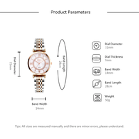 Thumbnail for Fashion Diamond Ladies Quartz Watch Steel Female Wristwatch Luxury Crystal Women Bracelet Watches