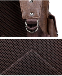 Thumbnail for Fashion Vintage PU Leather Men's Backpack