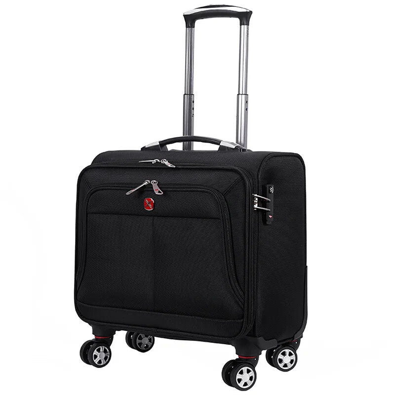 Oxford Cloth Waterproof and Wear-resistant Carry-on Suitcase Business Spinner Wheel