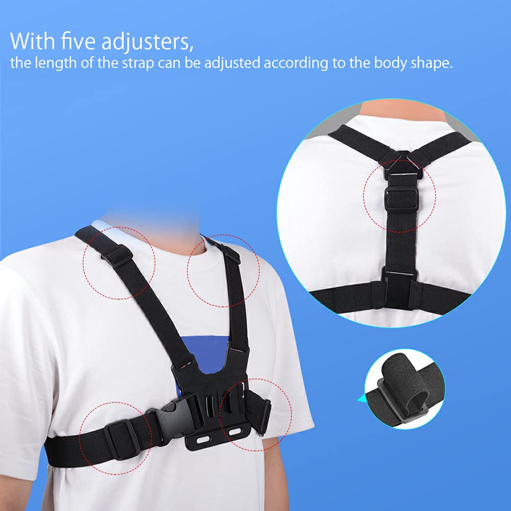 Anti-Slide 360° Rotary Mobile Phone Chest Strap Holder (for Video Recording & Camera Harness)