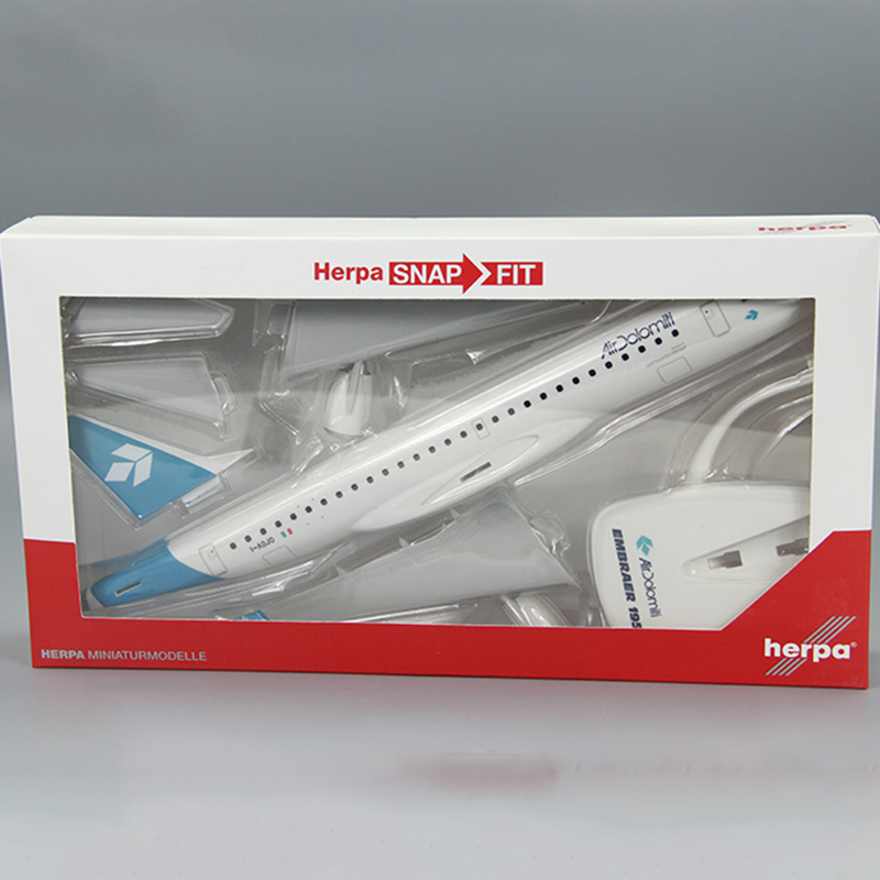Italy Air Dolomiti E195  E-195  Airplane Model (1/100 Scale)