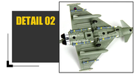 Thumbnail for British Air EF2000 Eurofighter Typhoon Fighter Airplane Mode (1/100 Scale)
