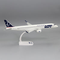 Thumbnail for LOT Polish Air E195 E-195 Airplane Model (1/100 Scale)
