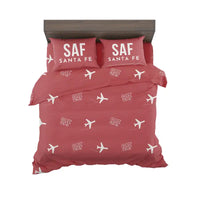 Thumbnail for Santa Fe Municipal Airport (SAF) Bedding Sets & Blankets - Bedding Set - Pattern - Red