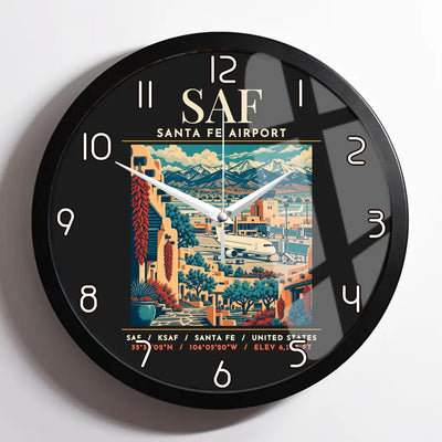 SAF - Poster - Wall Clock Framed - Black